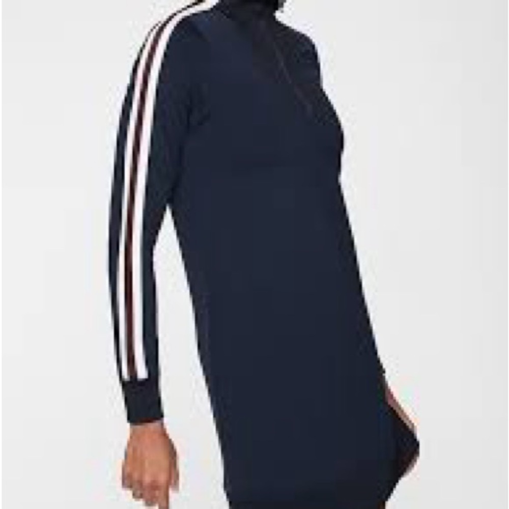 Athleta Circa Track Sweatshirt Dress